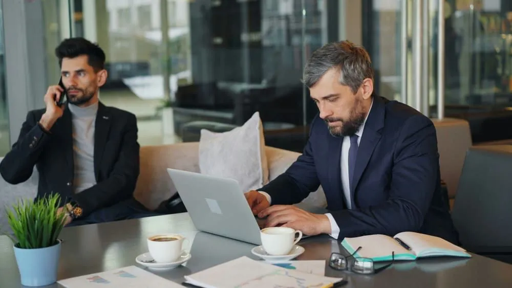 Business meeting in an office